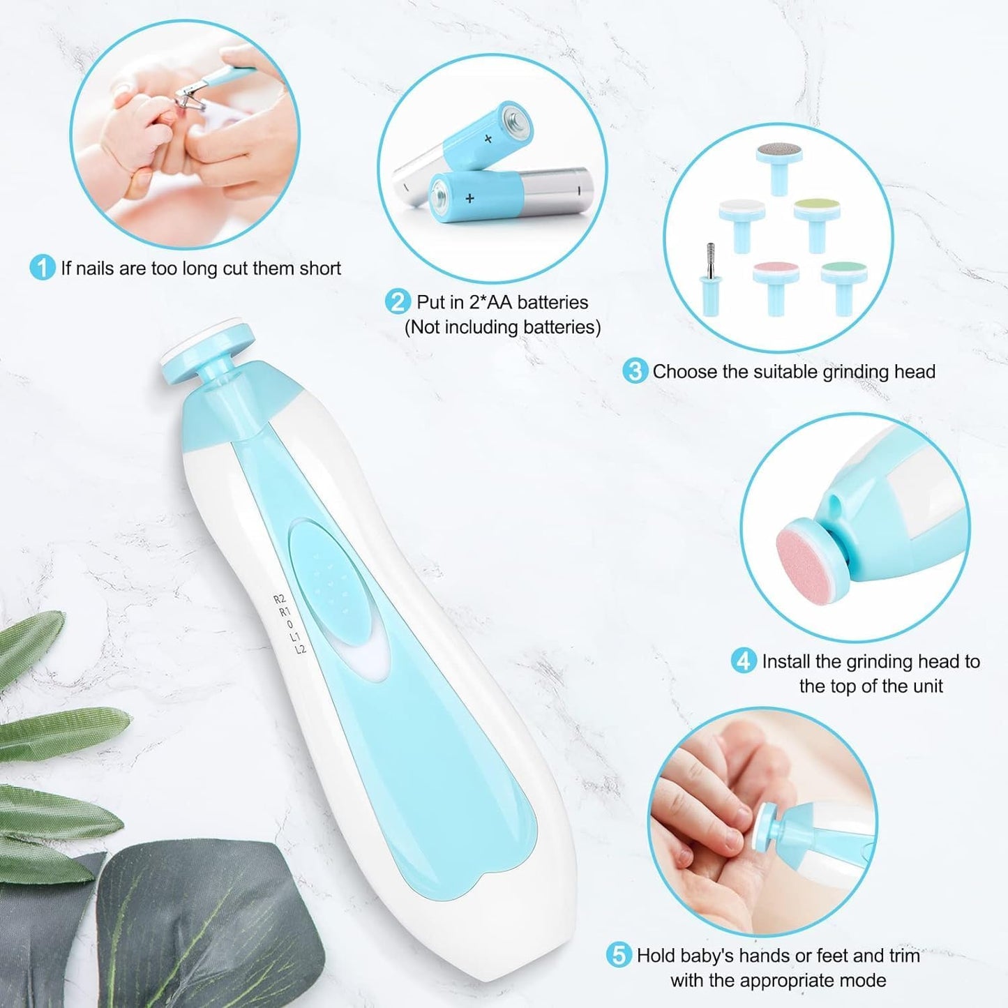 Baby Nail Trimmer | Electric-Safe Baby Nail Clippers