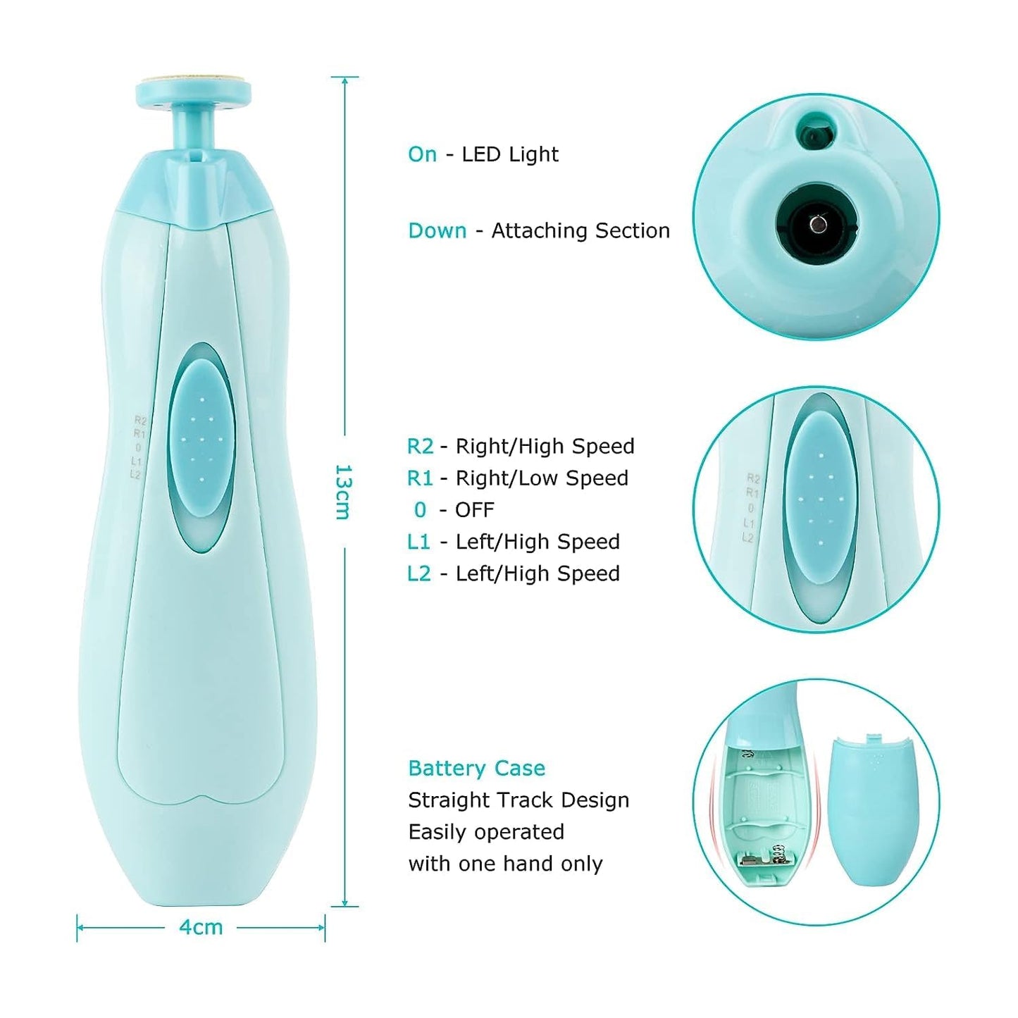 Baby Nail Trimmer | Electric-Safe Baby Nail Clippers