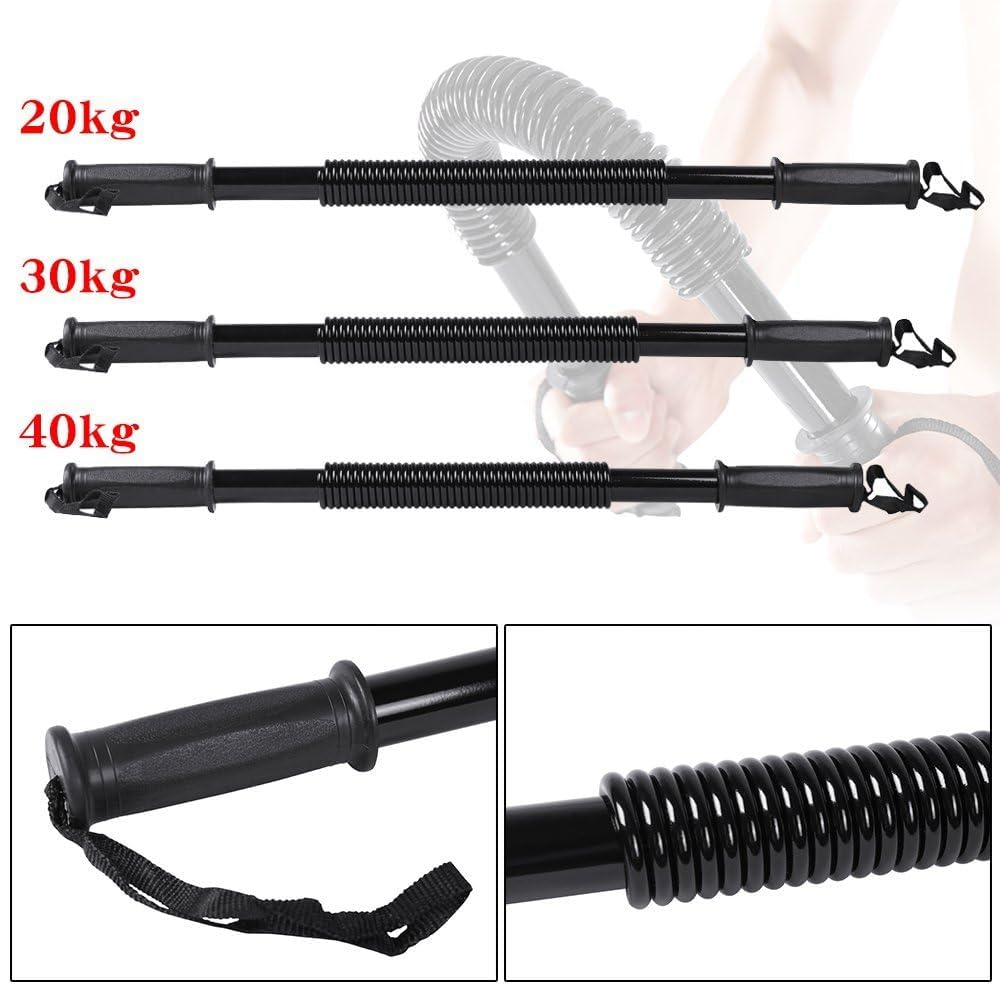 Fit Black Power Twister Bar 40kg for Upper Body Exercise for Chest