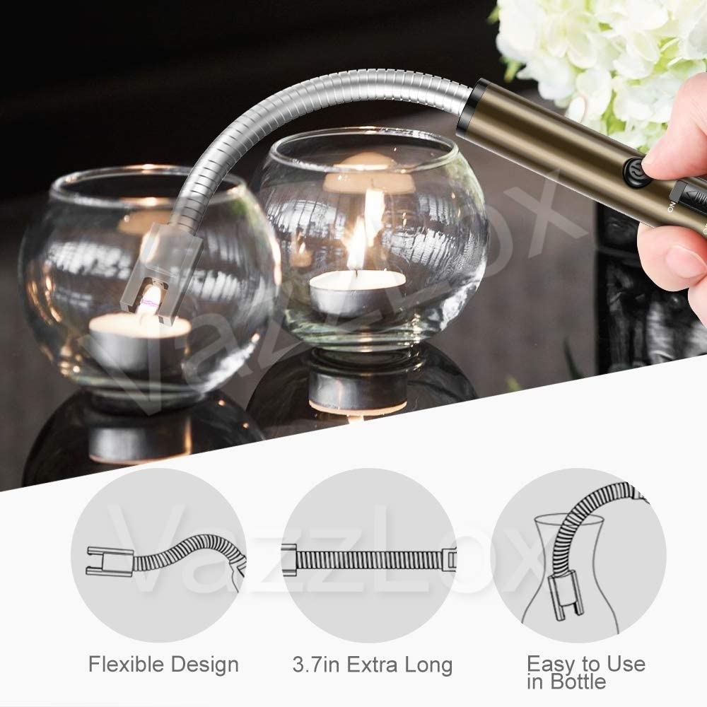 Stainless Steel Electric Rechargeable Gas Lighter