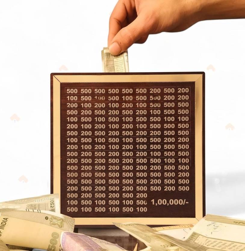 Wooden Piggy Bank | One Lakh Saving Box | Small Amount Becomes Big Savings