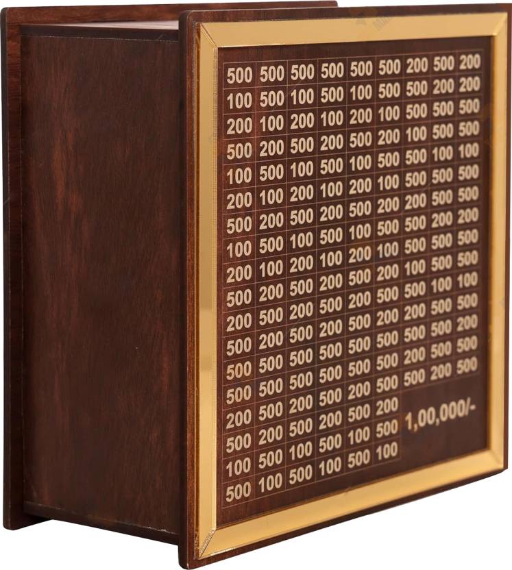 Wooden Piggy Bank | One Lakh Saving Box | Small Amount Becomes Big Savings